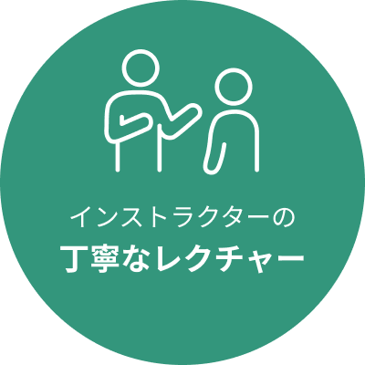 丁寧なレクチャー